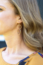 Load image into Gallery viewer, LAURA Gold Double Hoop Earrings