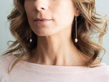 Load image into Gallery viewer, MORGAN Drop Pearl Earrings - White