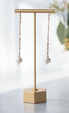 Load image into Gallery viewer, MORGAN Drop Pearl Earrings - White