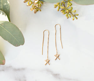 CASEY "X" Threader Earrings