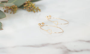 SHAE Triangle Hoop Earrings