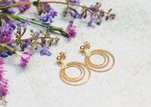 Load image into Gallery viewer, NICOLE Triple Circle Hoop Earrings