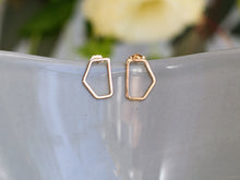 Load image into Gallery viewer, Half Octagon Earrings