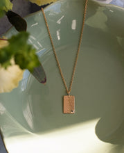 Load image into Gallery viewer, Textured Rectangle Pendant Necklace