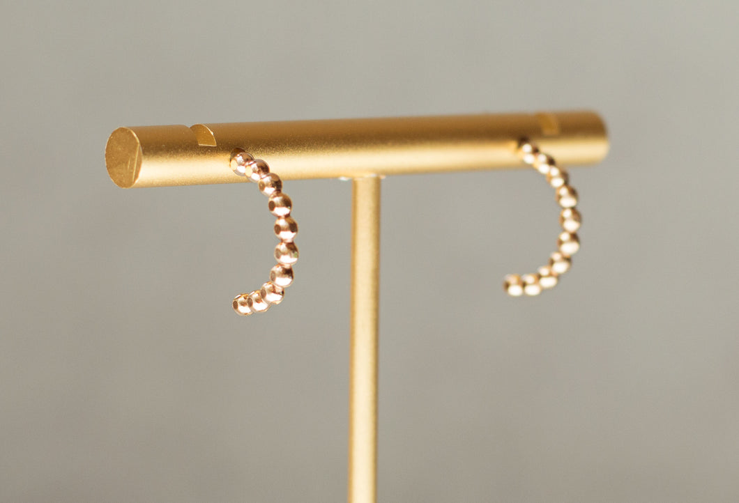 DELANEY Mini Beaded Hoop Earrings