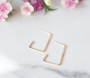 NINA Geometric Hoop Earrings