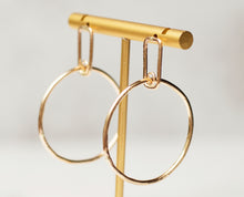 Load image into Gallery viewer, OLIVIA Gold Hoop Earrings