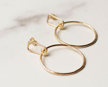 Load image into Gallery viewer, OLIVIA Gold Hoop Earrings