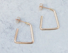 Load image into Gallery viewer, MAE Triangle Hoop Earrings