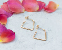 Load image into Gallery viewer, MAE Triangle Hoop Earrings