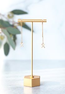 CASEY "X" Threader Earrings