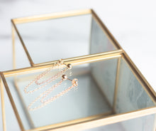 Load image into Gallery viewer, Gold and Rose Gold Dangle Chain Earrings