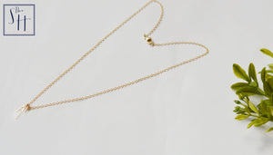 Dainty Gold Fringe Necklace