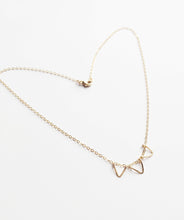 Load image into Gallery viewer, Dainty Gold Hammered Triangle Necklace