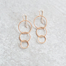 Load image into Gallery viewer, MALORIE Triple Circle Gold Earrings