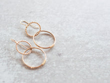 Load image into Gallery viewer, LAURA Gold Double Hoop Earrings