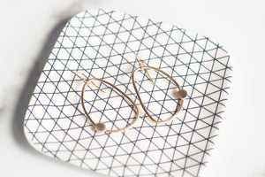 DEDE Gold Geometric Hoop Earrings